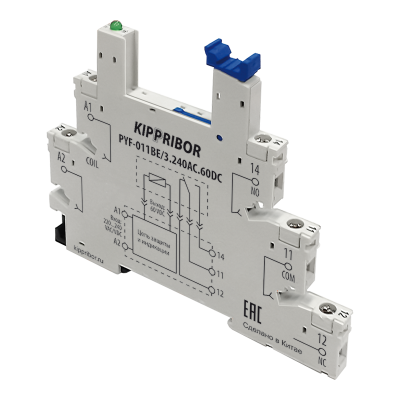 Монтажные колодки KIPPRIBOR PYF-011BE (для 1-контактных промежуточных реле серии SR)